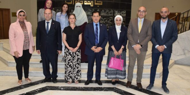جامعة حلوان تستقبل وفد من جامعة نورنبيرج الالمانية لبحث سبل التعاون بشأن التبادل الطلابي بين الجامعتين