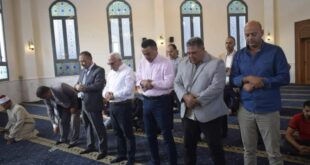 الغضبان يفتتح مسجدمصنع إنتاج الغازات بالمنطقة الصناعيةعقب أداءصلاة الجمعة