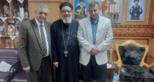 أعضاء التحالف الوطني في ضيافة القمص بطرس وكيل عام مطرانية كفر الشيخ