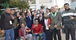 الغضبان يتفقد المقر الانتخابي داخل مدرسة التنيس