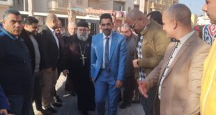 رئيس جهاز مدينة النوبارية يقدم التهنئة للاخوه المسيحيين بمناسبة الإحتفال بعيد الميلاد المجيد.