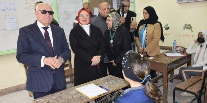 الغضبان يتابع مدرسة بورسعيد الإعدادية بنين و بورسعيد الإعدادية بنات