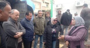 زيارة لجنة من الجهاز التنفيذي لمشروعات الصرف الصحي للوقوف عن نسب أعمال المشروع بكفر العرب