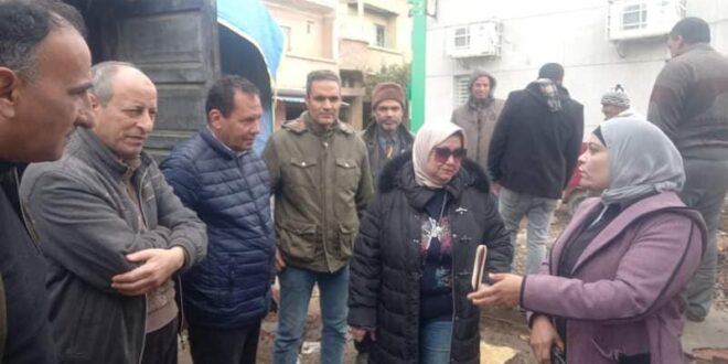 زيارة لجنة من الجهاز التنفيذي لمشروعات الصرف الصحي للوقوف عن نسب أعمال المشروع بكفر العرب